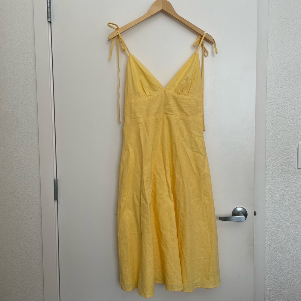 LULUS Yellow Tea Party Dress